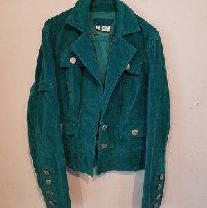 Younique teal blazer sz L